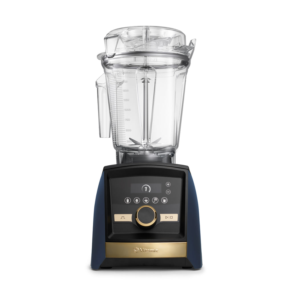 Vitamix Ascent Series A3500i High-Perf Blender - Navy with Gold Trim