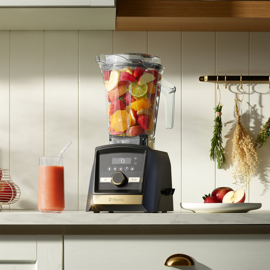 Vitamix Ascent Series A3500i High-Perf Blender - Navy with Gold Trim