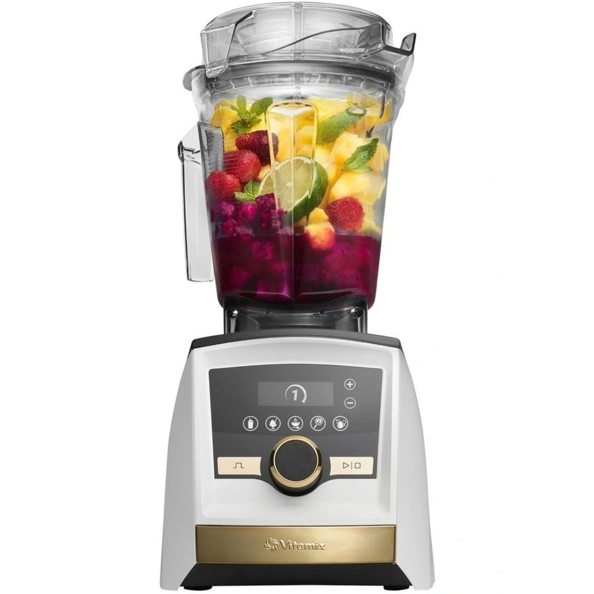Vitamix Ascent Series A3500i High-Perf Blender - White with Gold Trim