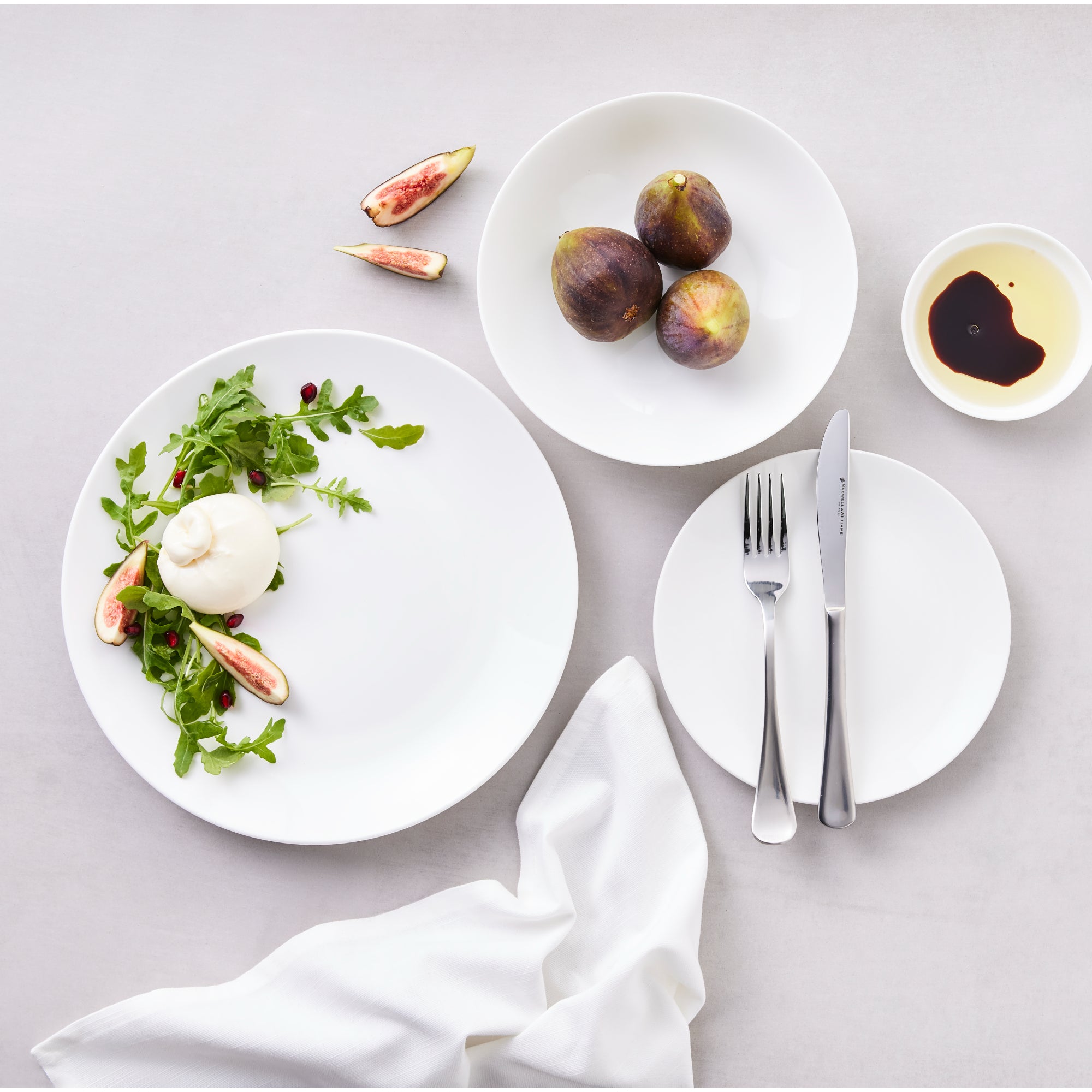 Maxwell & Williams White Basics Tribeca Coupe 12 Piece Dinner Set