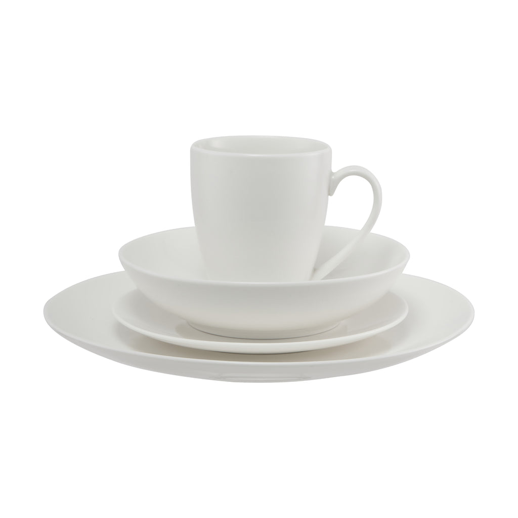 Maxwell & Williams White Basics Fitzrovia Coupe 16 Piece Dinner Set