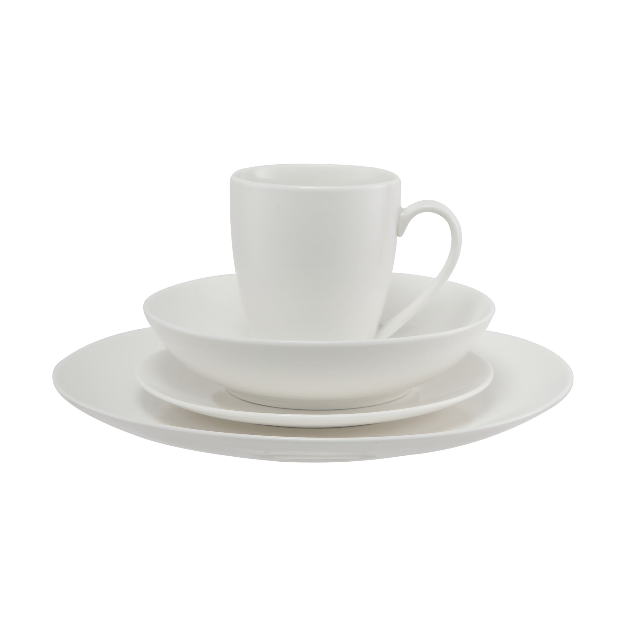 Maxwell & Williams White Basics Fitzrovia Coupe 16 Piece Dinner Set