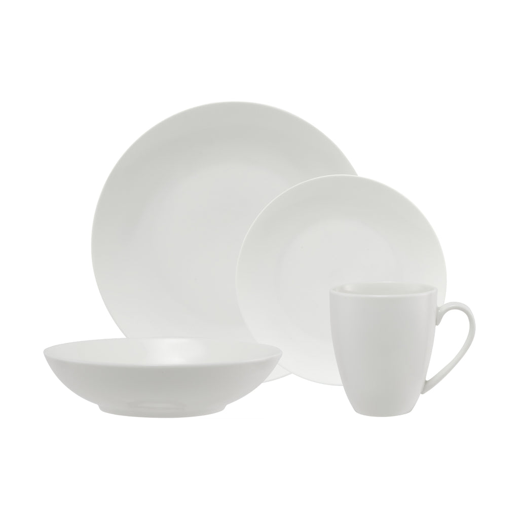 Maxwell & Williams White Basics Fitzrovia Coupe 16 Piece Dinner Set