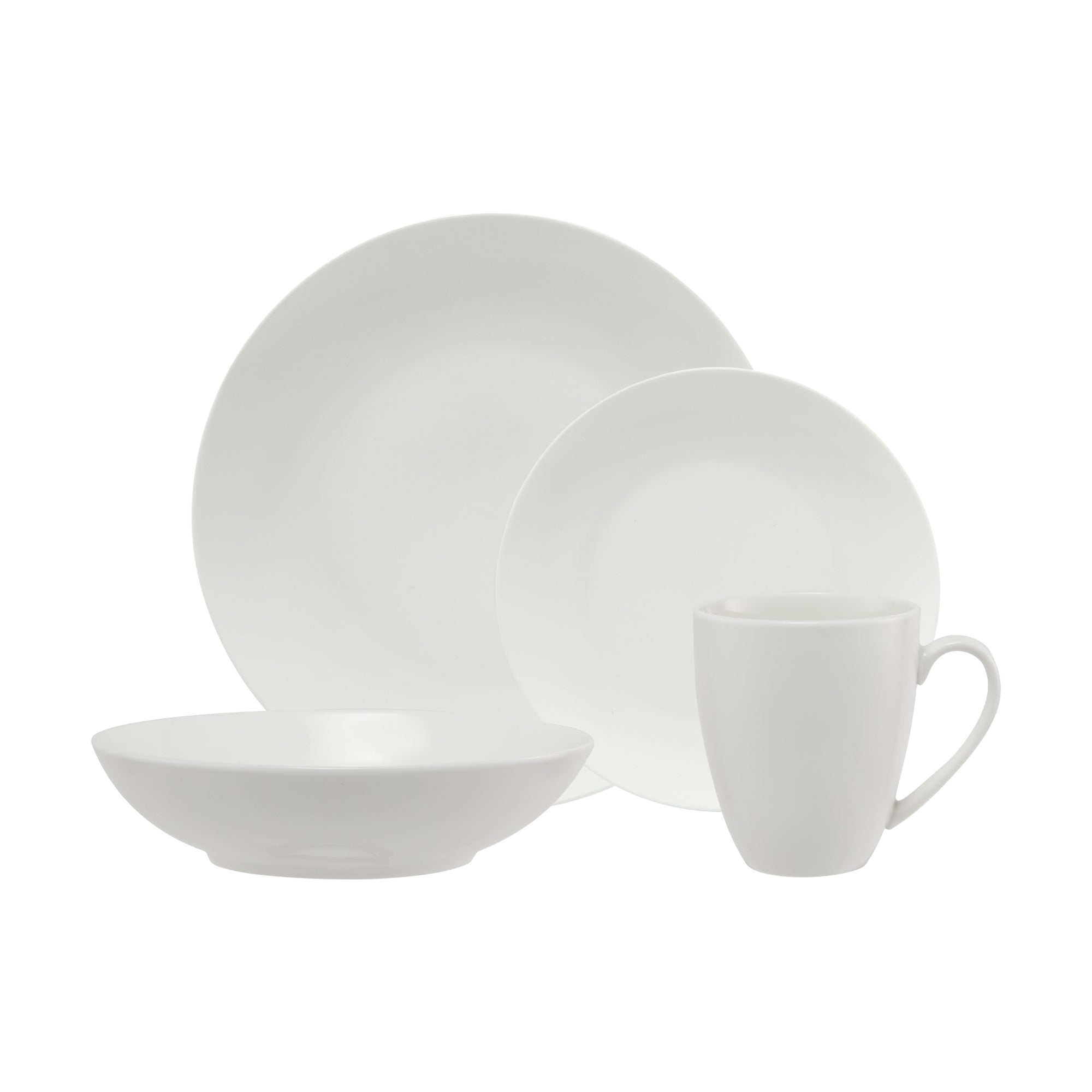 Maxwell & Williams White Basics Fitzrovia Coupe 16 Piece Dinner Set