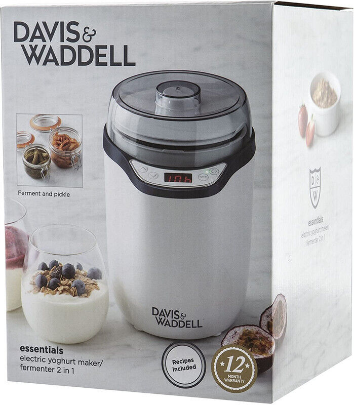 Davis & Waddell DES0186  Electric Yoghurt Maker/ Fermenter 2 in 1 White