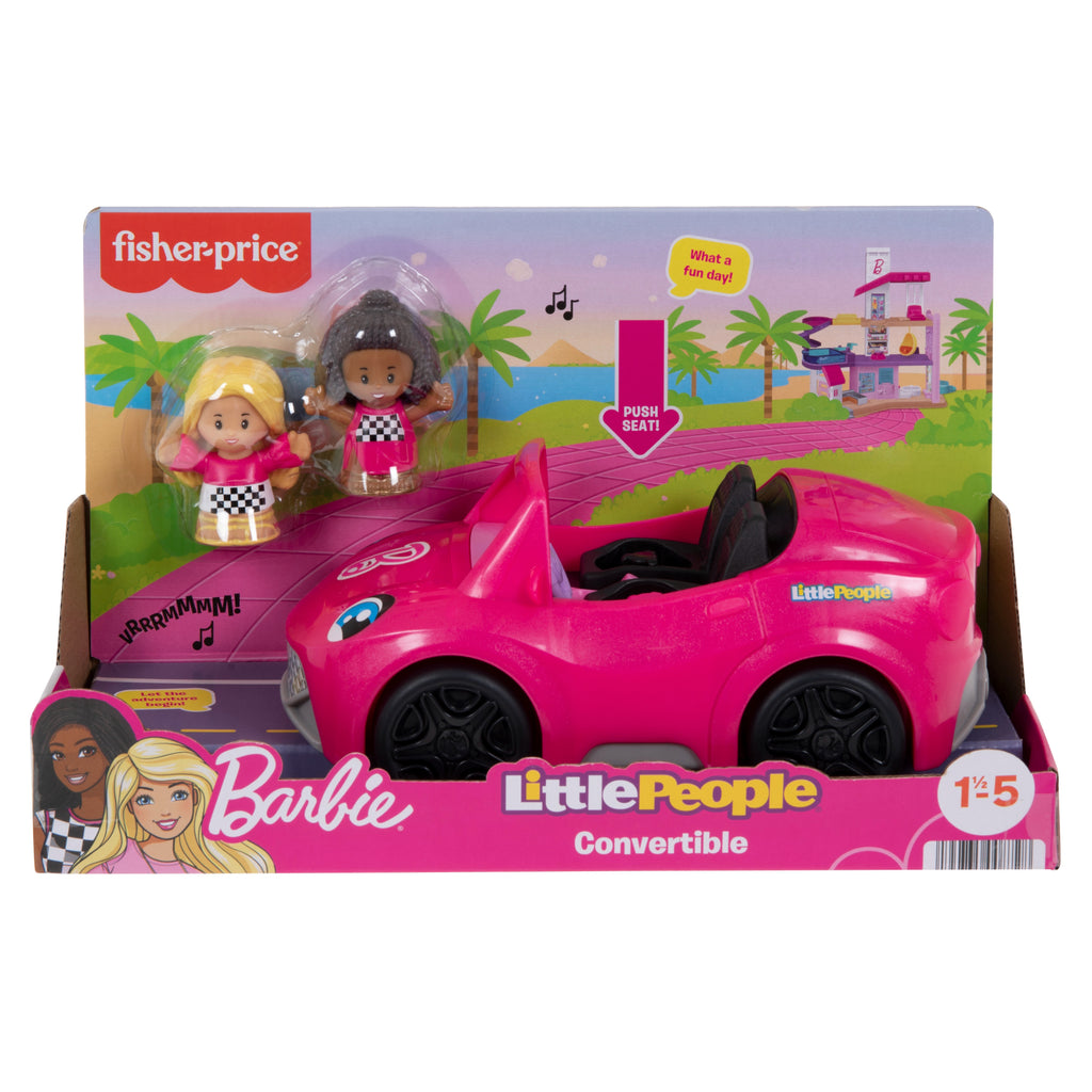 Barbie Convertible By Little People-Pink