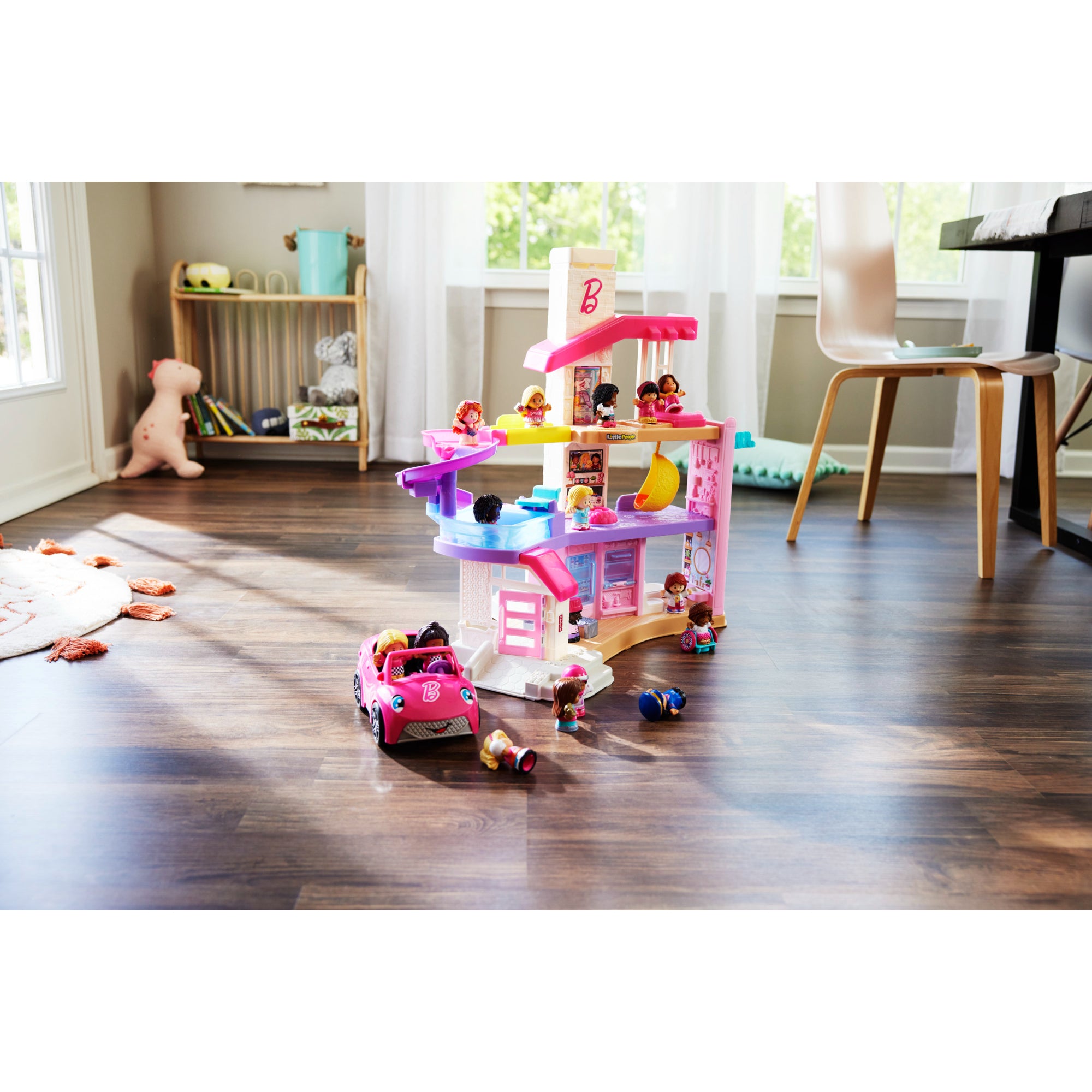 Barbie Convertible By Little People-Pink