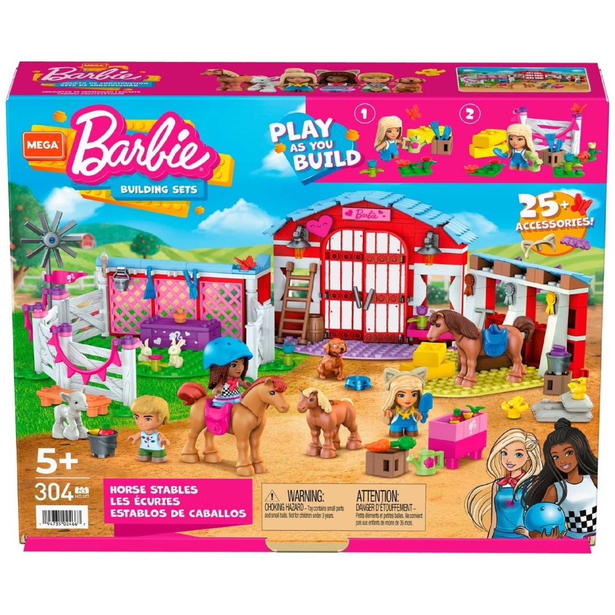 Mega Bloks Barbie Horse Stables
