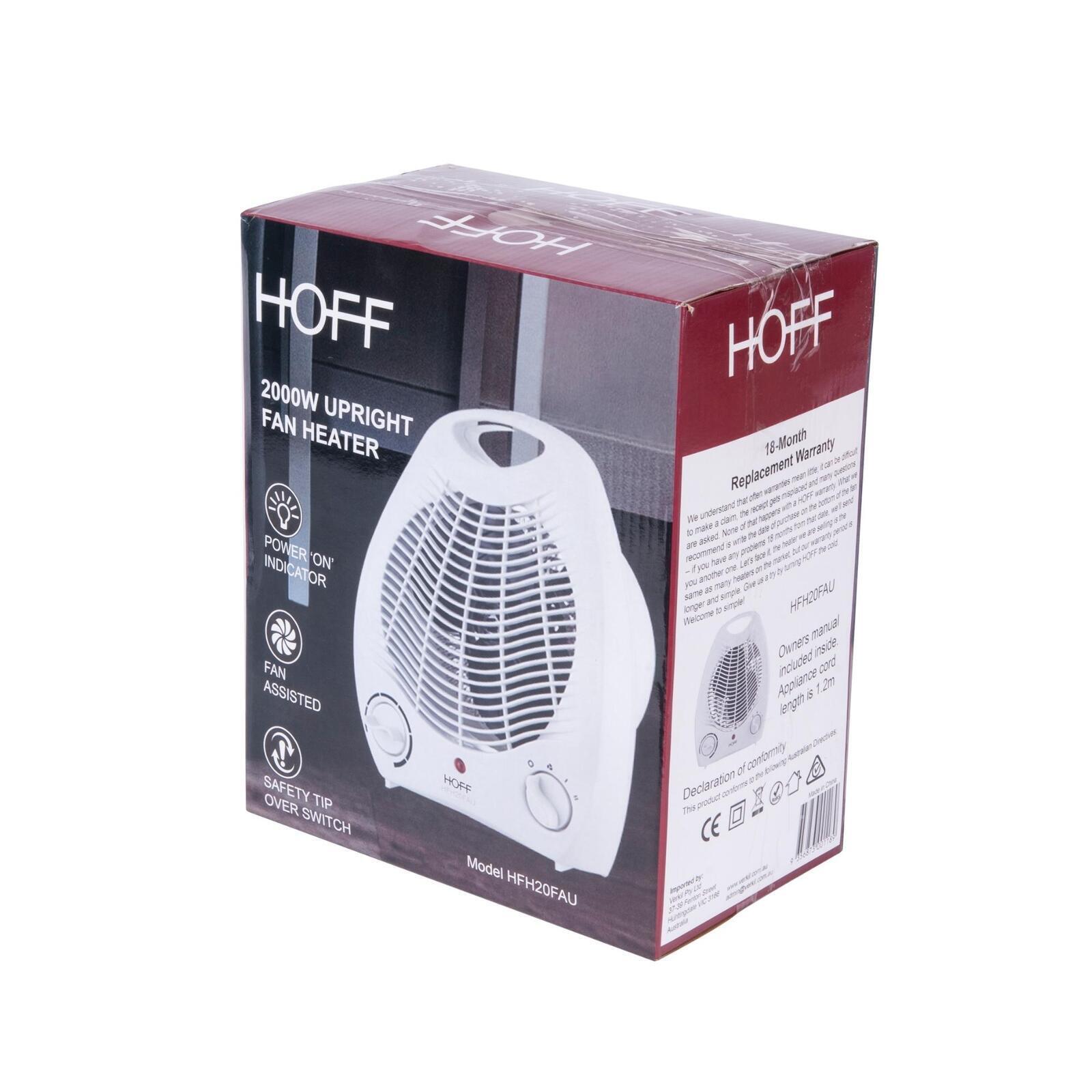 HOFF 2000W Upright Portable Fan Heater For Home and Office, Overheat Protection