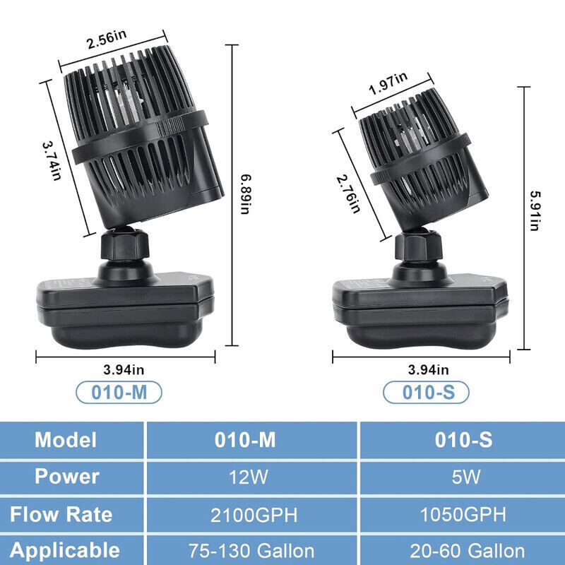 Hygger Aquarium Wave Maker 5W - Black