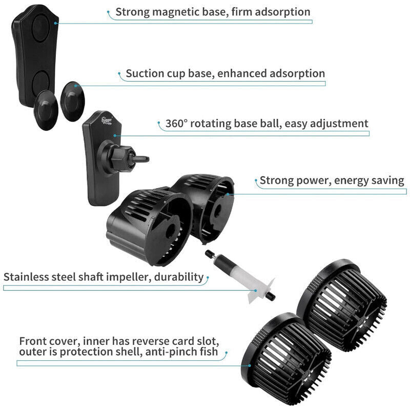 Hygger Double Head Wave Maker with Double Powerhead Pump 5W