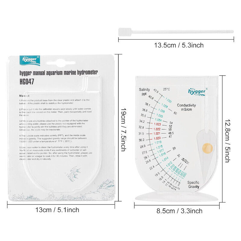 Hygger Aquarium Hydrometer - Multi