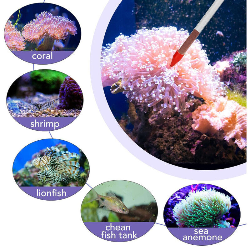 Hygger Aquarium Siphon Coral Feeder Kit - Black