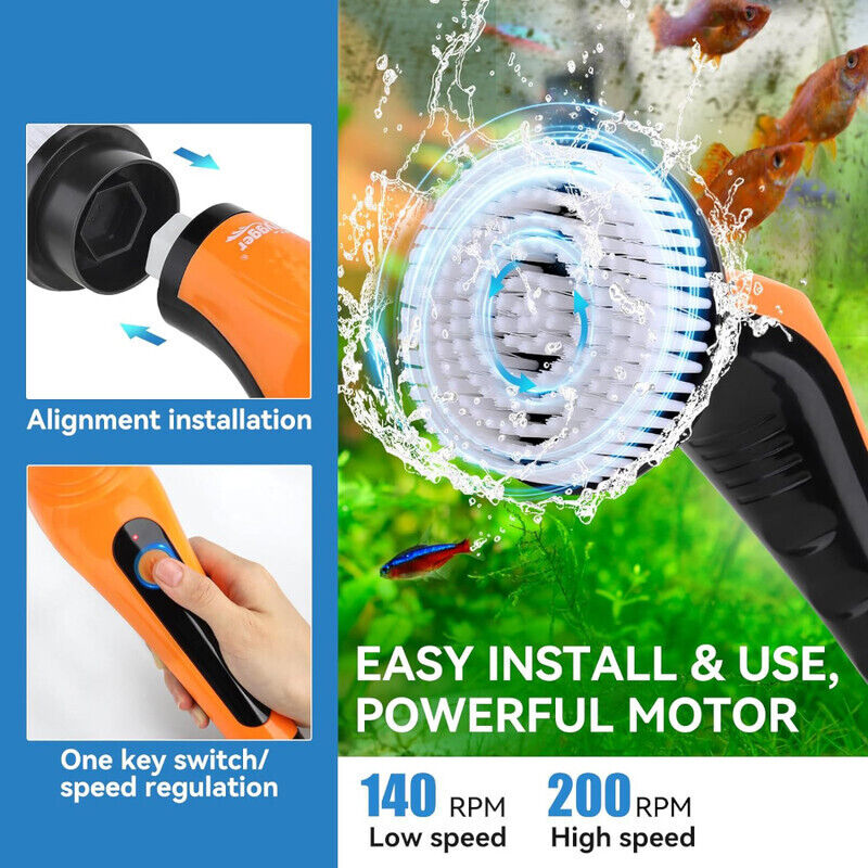 Hygger Aquarium Electric Cleaning Brush - Multi