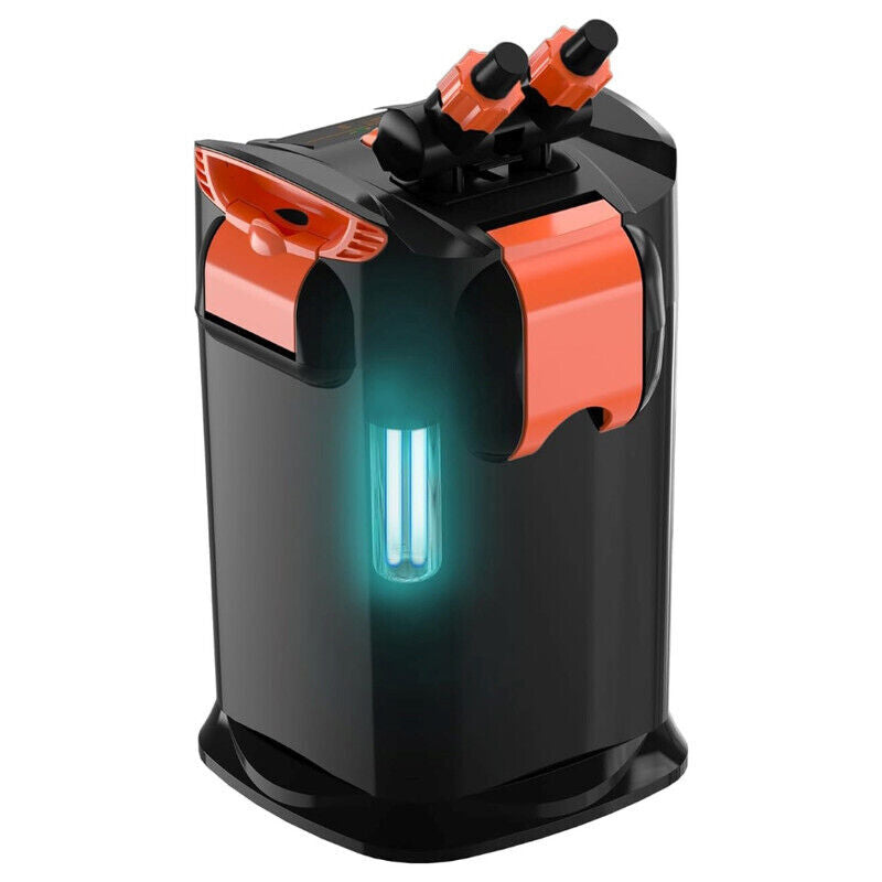 Hygger Ultra-Quiet Canister Filter with UV Sterilizer 1200L - Black/Orange