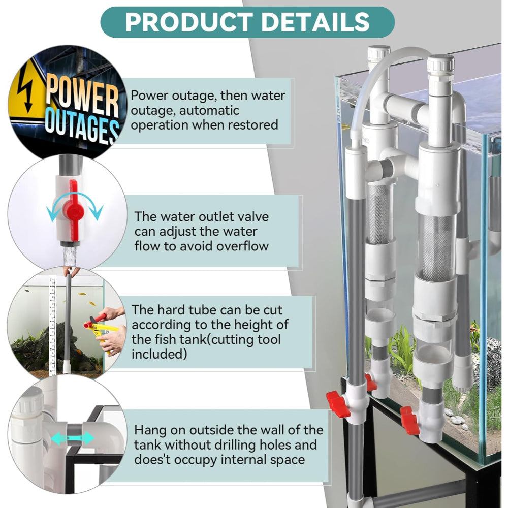 Hygger Fish Waste Collector - Grey