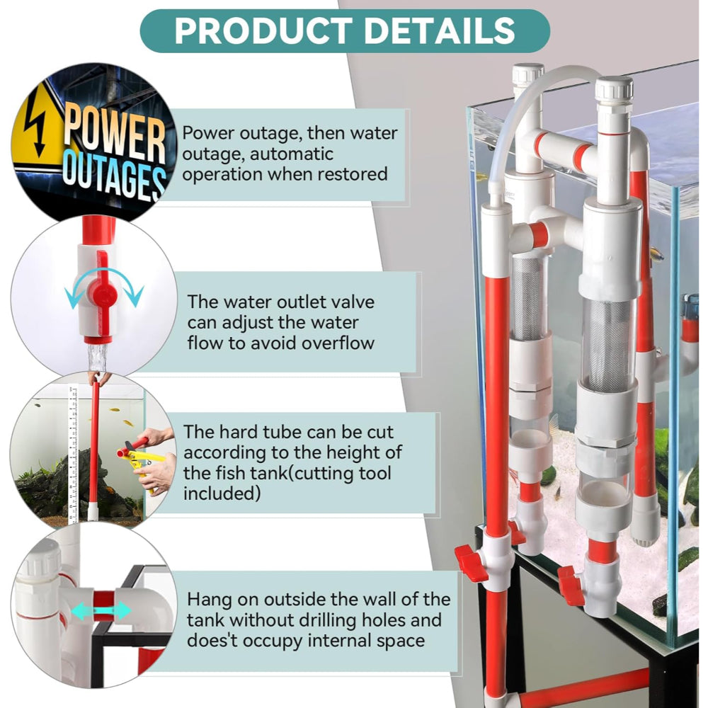 Hygger Fish Waste Collector - Red