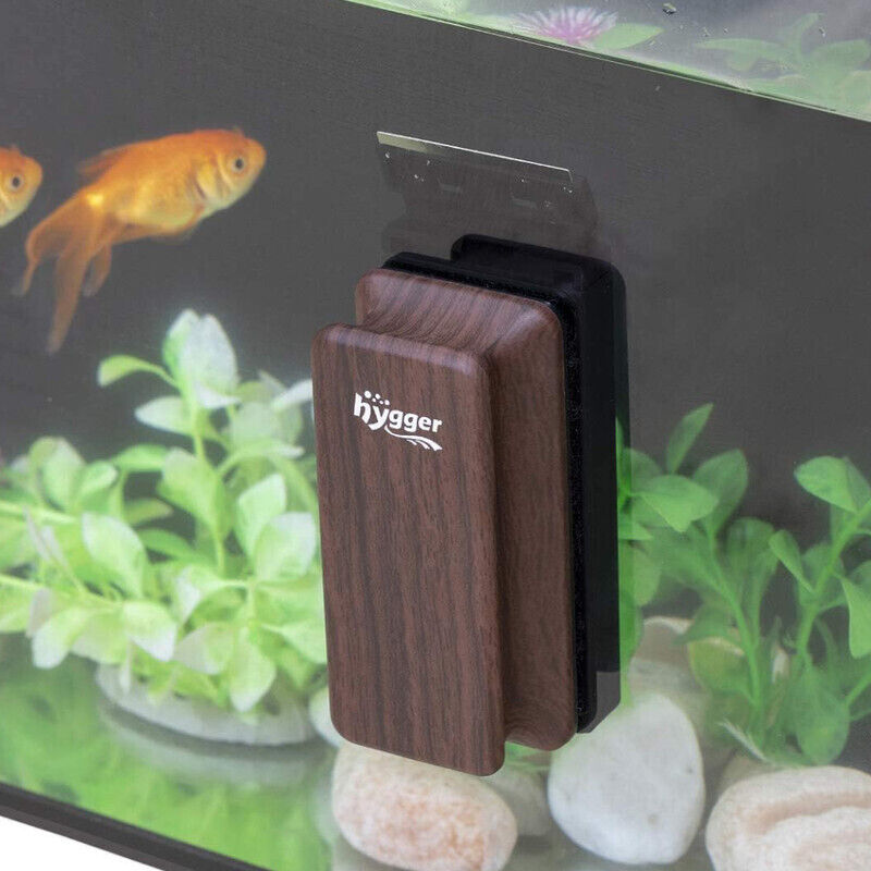 Hygger Magnetic Medium Fish Tank Glass Cleaner - Brown