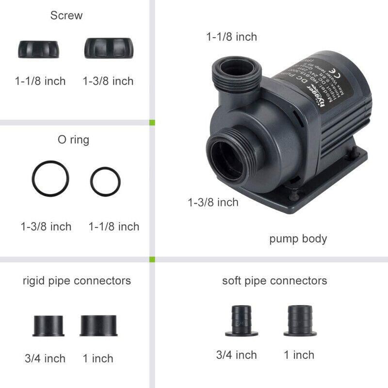 Hygger DC Water Pump 40W - Black