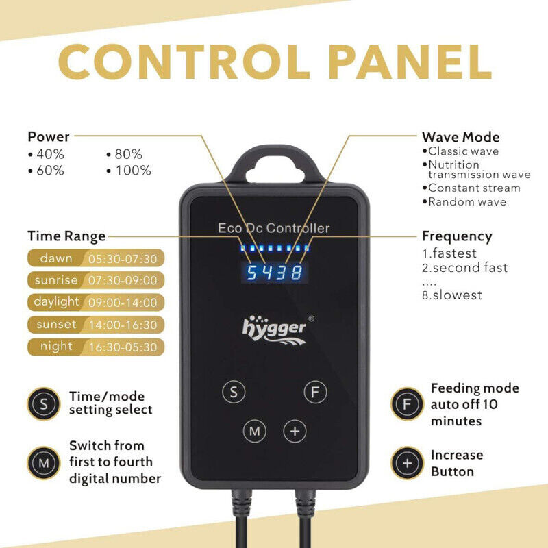 Hygger Wave Maker Pump 20W - Black
