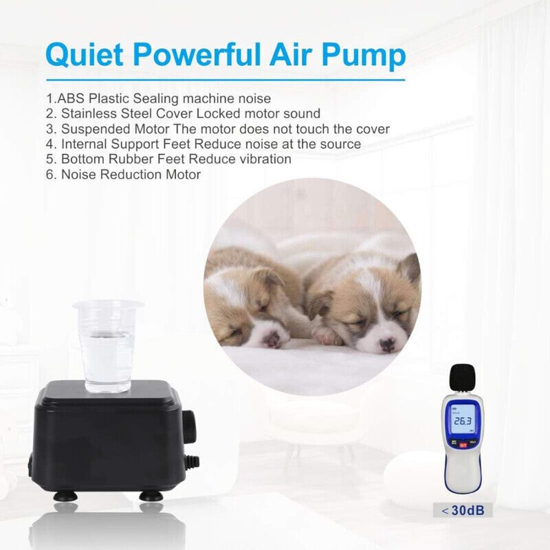 Hygger Aquarium Air Pump - Black