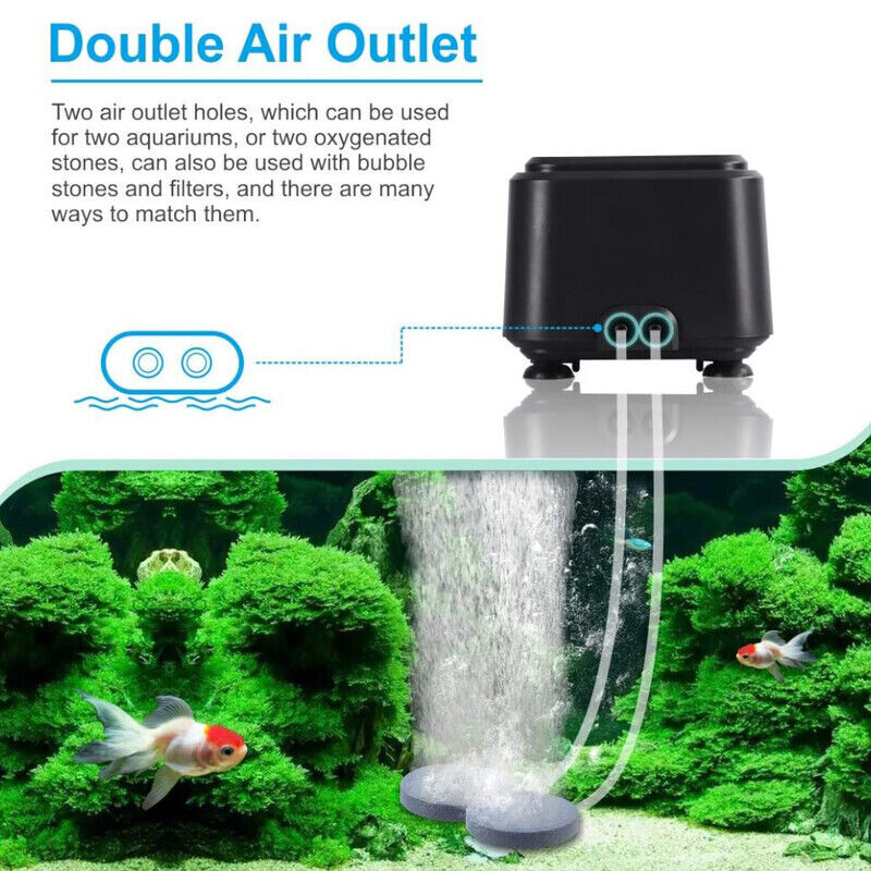 Hygger Aquarium Air Pump - Black