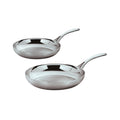 Stanley Rogers Helix 20 and 28cm Frypan Set - Silver