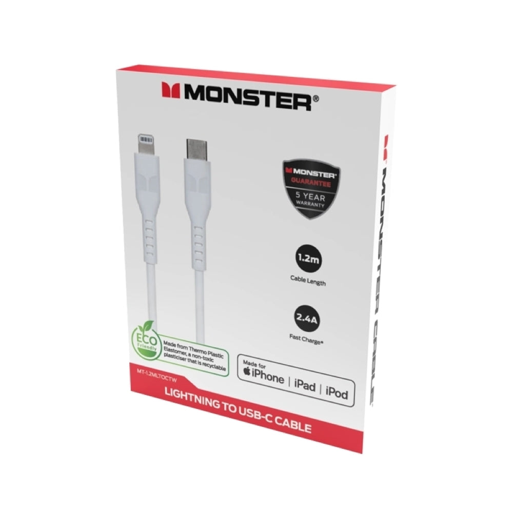 Monster 1.2M LTG-C TPE Cable W