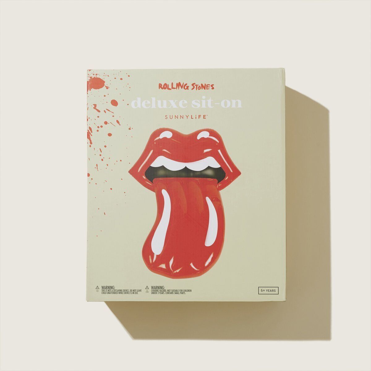 Sunnylife Rolling Stones Deluxe Sit-on Float Inflatable Pool Float