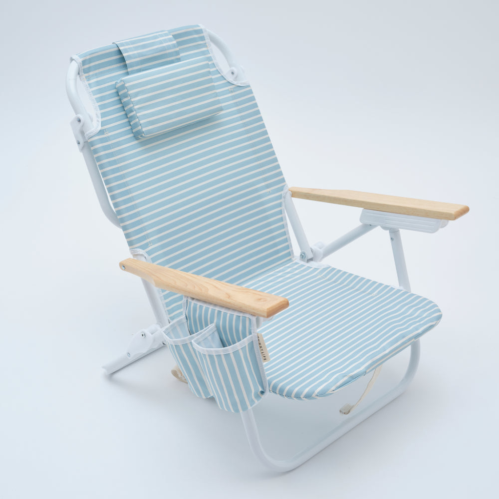Sunnylife Deluxe Beach Chair - Blue Stripe