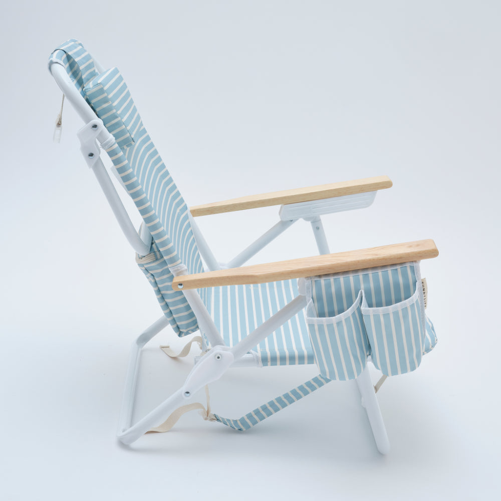 Sunnylife Deluxe Beach Chair - Blue Stripe