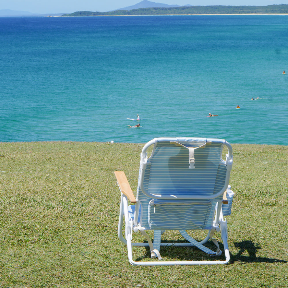 Sunnylife Deluxe Beach Chair - Blue Stripe