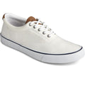 Sperry Men's Striper II CVO SW Sneaker - White -Canvas Cotton - Size 11