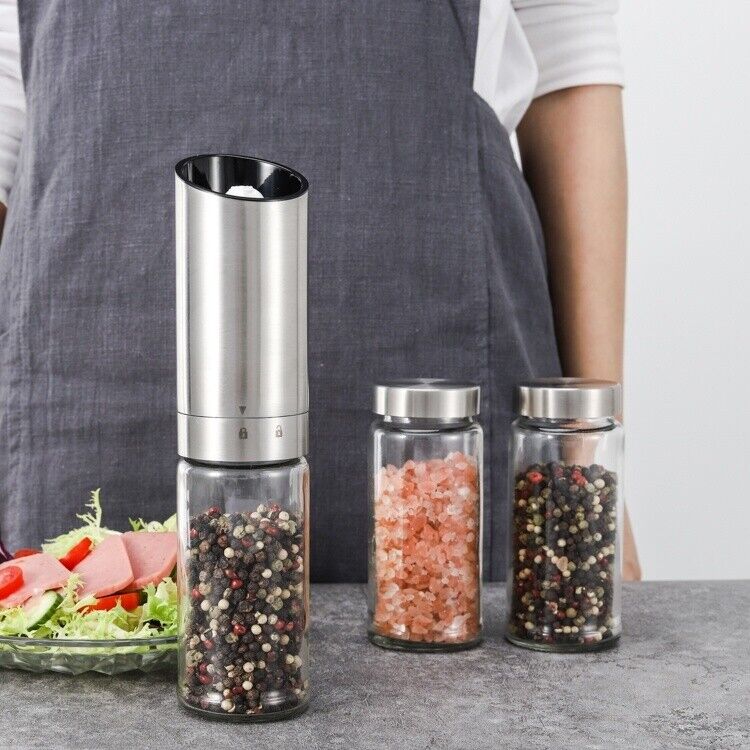 Shervin Verkil Salt and Pepper Gravity Electric Grinder Shaker Mills - SVGG01