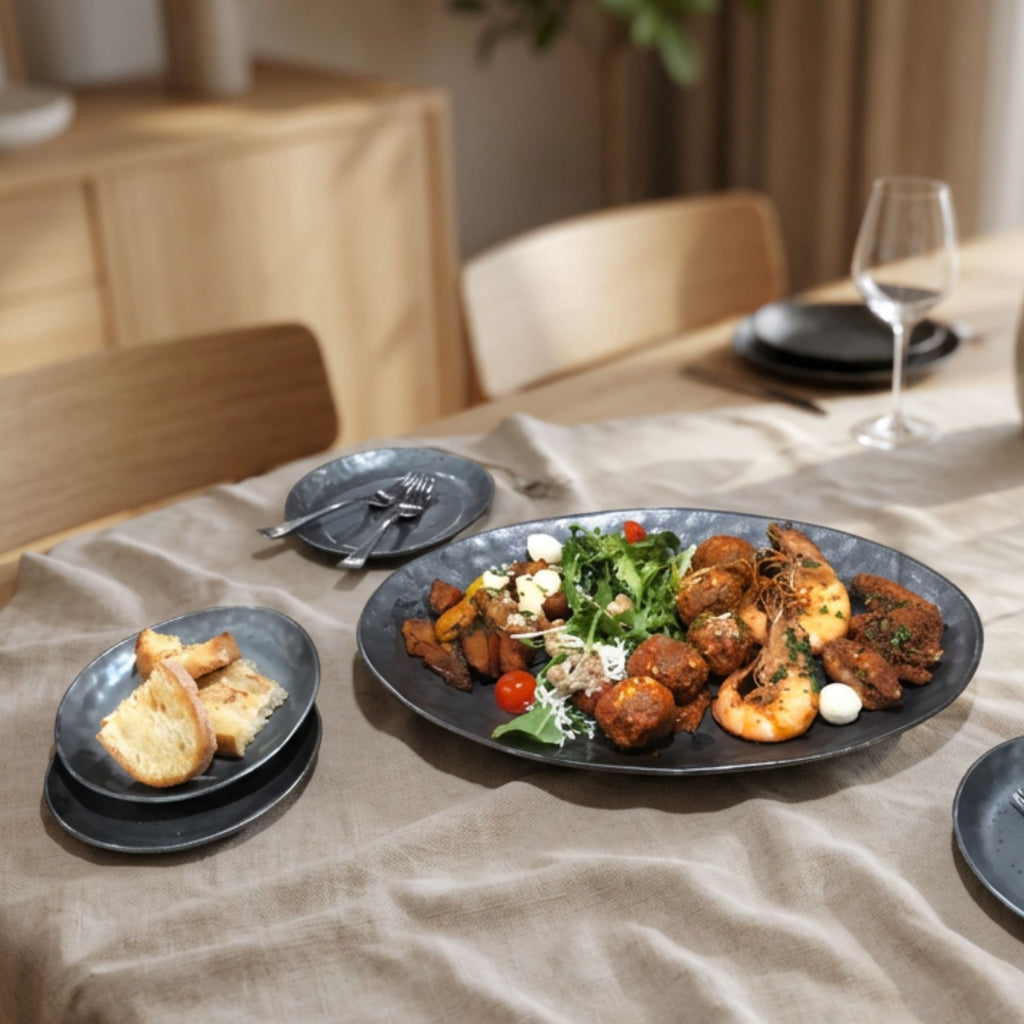 Shervin Verkil Rania Tapas Platter and Plates - 5 Piece Set