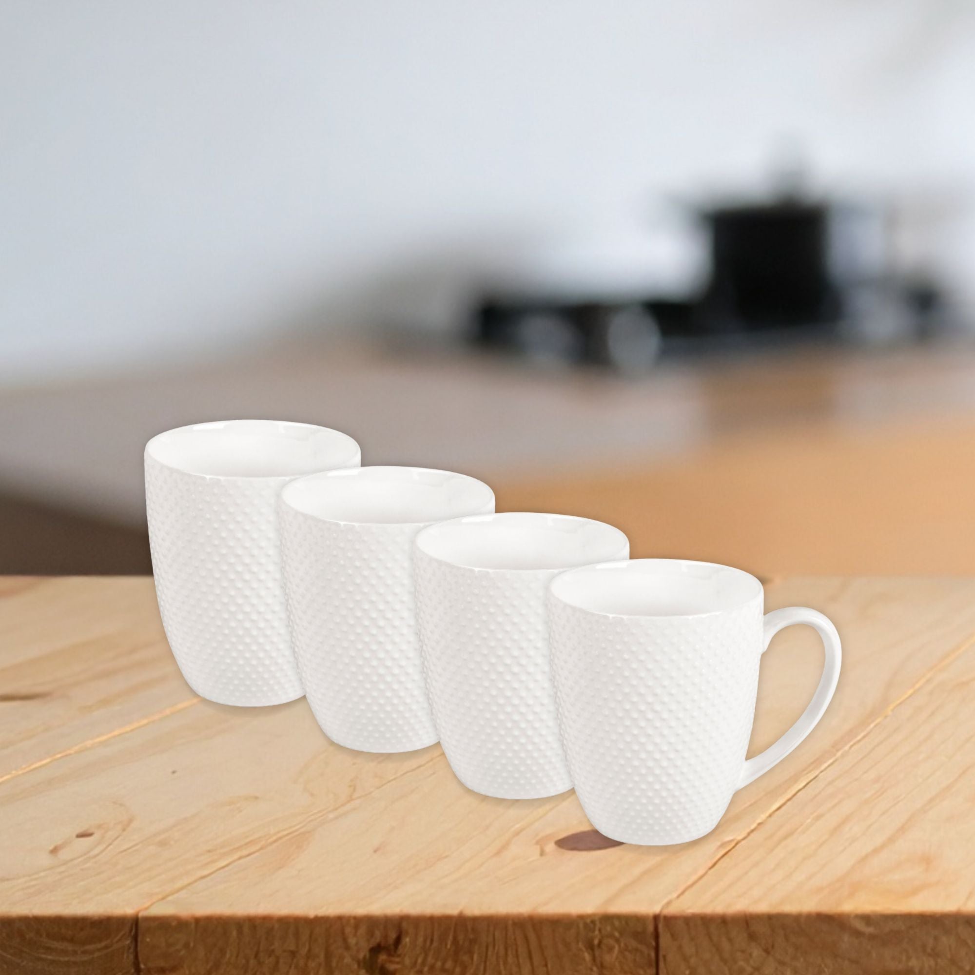 Shervin Verkil Prominence New Bone China 4-Piece Mug Set
